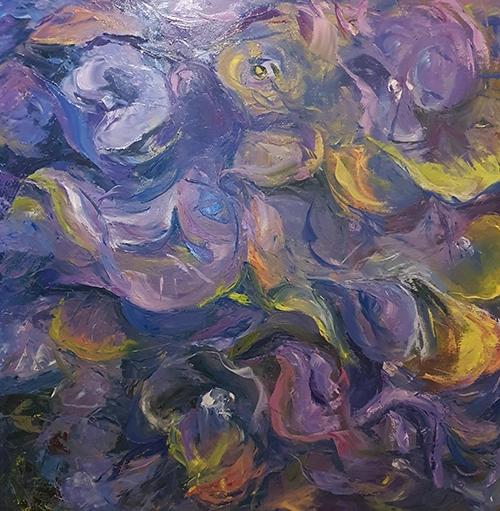 Oil on Canvas, 100cm x 100cm ,Painted 05/2021