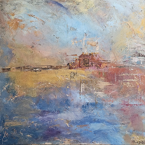 Oil on Linen, 90 cm x 90 cm ,Painted 09/2025