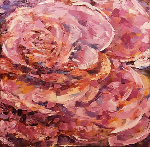 .Oil onCanvas, 90cm x 90cm ,Painted 04/2021